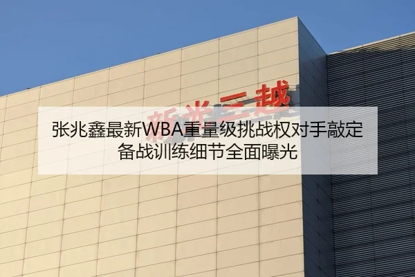 张兆鑫最新WBA重量级挑战权对手敲定 备战训练细节全面曝光（kaiyun）